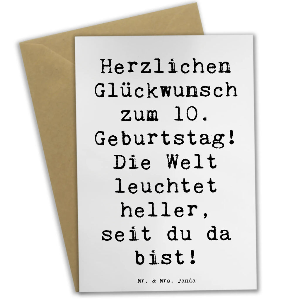 Grußkarte Spruch 10. Geburtstag Jubiläum Grußkarte, Klappkarte, Einladungskarte, Glückwunschkarte, Hochzeitskarte, Geburtstagskarte, Karte, Ansichtskarten, Geburtstag, Geburtstagsgeschenk, Geschenk