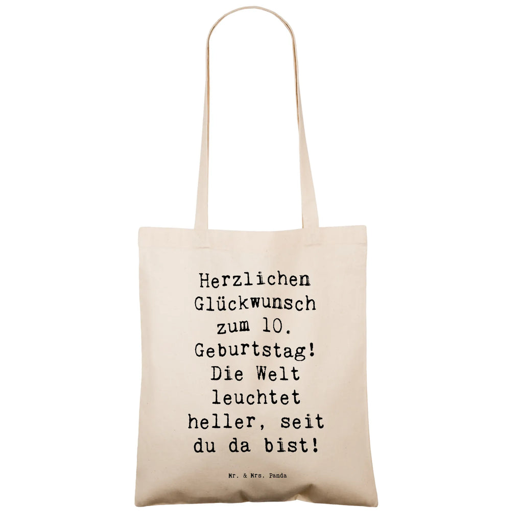 Tragetasche Spruch 10. Geburtstag Jubiläum Beuteltasche, Beutel, Einkaufstasche, Jutebeutel, Stoffbeutel, Tasche, Shopper, Umhängetasche, Strandtasche, Schultertasche, Stofftasche, Tragetasche, Badetasche, Jutetasche, Einkaufstüte, Laptoptasche, Geburtstag, Geburtstagsgeschenk, Geschenk