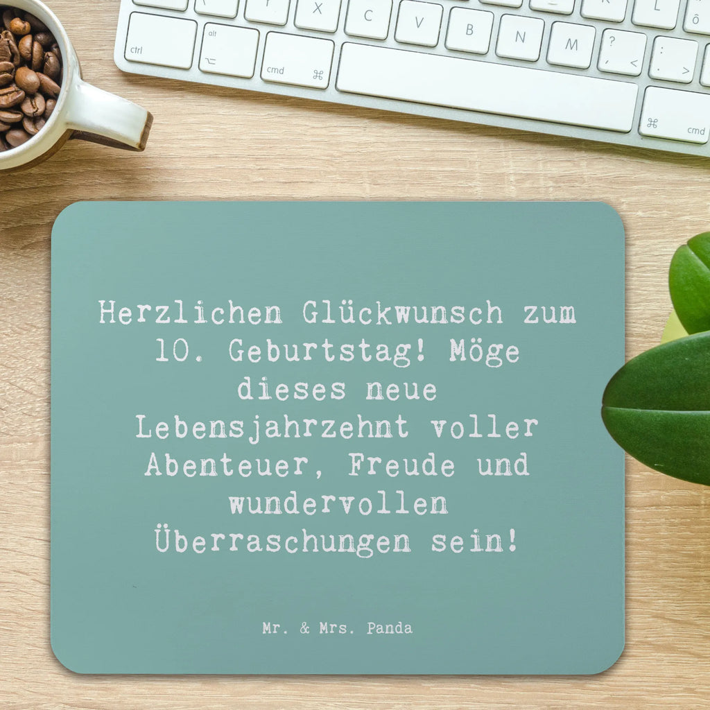 Mauspad Spruch 10. Geburtstag Mousepad, Computer zubehör, Büroausstattung, PC Zubehör, Arbeitszimmer, Mauspad, Einzigartiges Mauspad, Designer Mauspad, Mausunterlage, Mauspad Büro, Geburtstag, Geburtstagsgeschenk, Geschenk