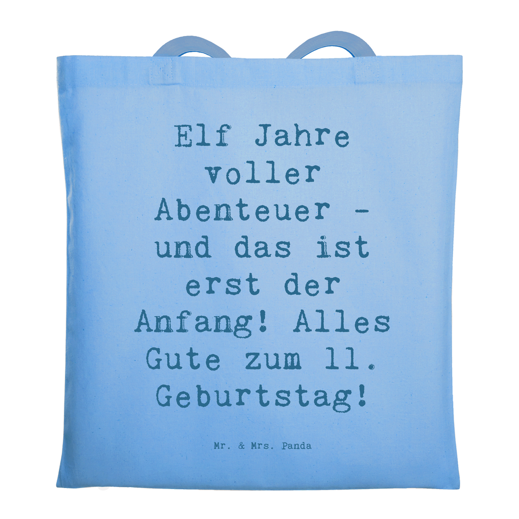 Tragetasche Spruch 11. Geburtstag Abenteuer Beuteltasche, Beutel, Einkaufstasche, Jutebeutel, Stoffbeutel, Tasche, Shopper, Umhängetasche, Strandtasche, Schultertasche, Stofftasche, Tragetasche, Badetasche, Jutetasche, Einkaufstüte, Laptoptasche, Geburtstag, Geburtstagsgeschenk, Geschenk