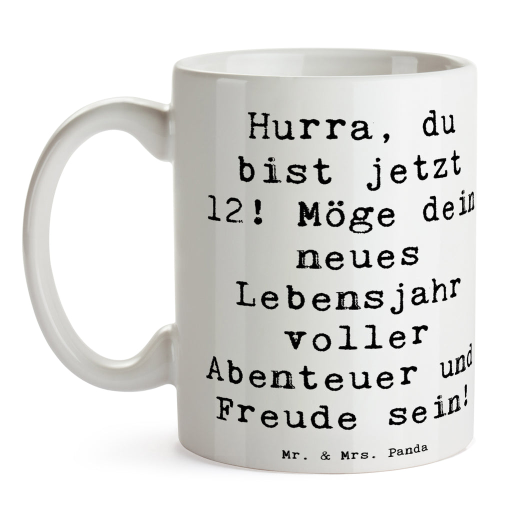 Tasse Spruch 12. Geburtstag Tasse, Kaffeetasse, Teetasse, Becher, Kaffeebecher, Teebecher, Keramiktasse, Porzellantasse, Büro Tasse, Geschenk Tasse, Tasse Sprüche, Tasse Motive, Kaffeetassen, Tasse bedrucken, Designer Tasse, Cappuccino Tassen, Schöne Teetassen, Geburtstag, Geburtstagsgeschenk, Geschenk