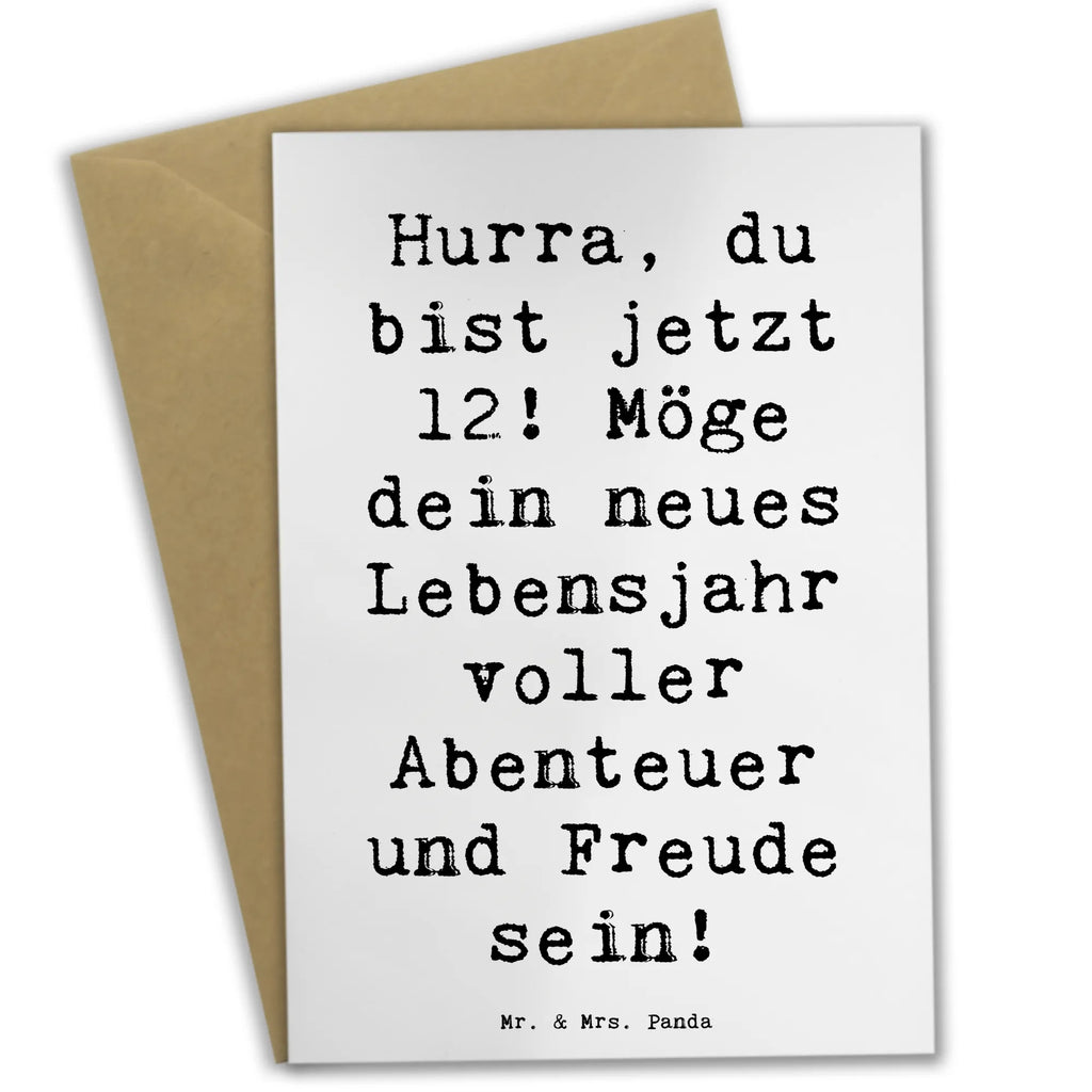 Grußkarte Spruch 12. Geburtstag Grußkarte, Klappkarte, Einladungskarte, Glückwunschkarte, Hochzeitskarte, Geburtstagskarte, Karte, Ansichtskarten, Geburtstag, Geburtstagsgeschenk, Geschenk