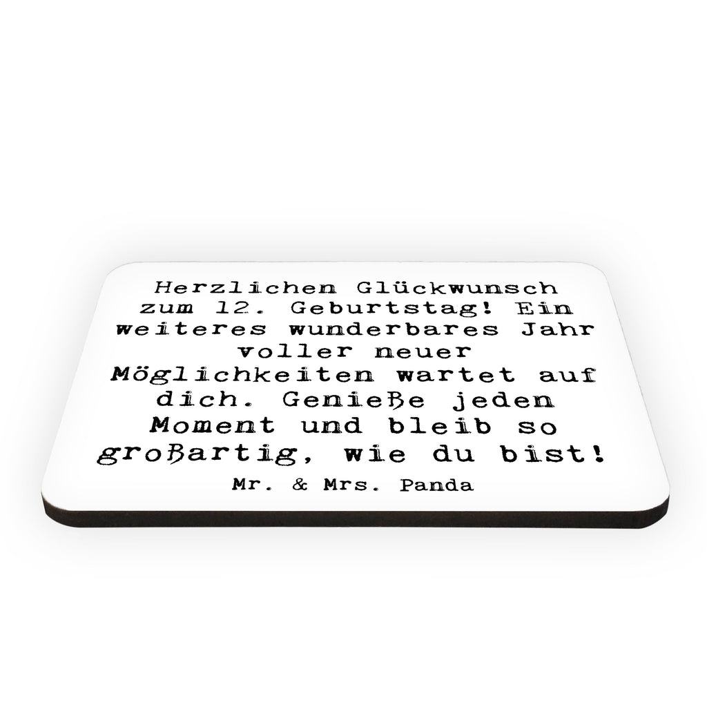 Magnet Spruch 12. Geburtstag Glück Kühlschrankmagnet, Pinnwandmagnet, Souvenir Magnet, Motivmagnete, Dekomagnet, Whiteboard Magnet, Notiz Magnet, Kühlschrank Dekoration, Geburtstag, Geburtstagsgeschenk, Geschenk