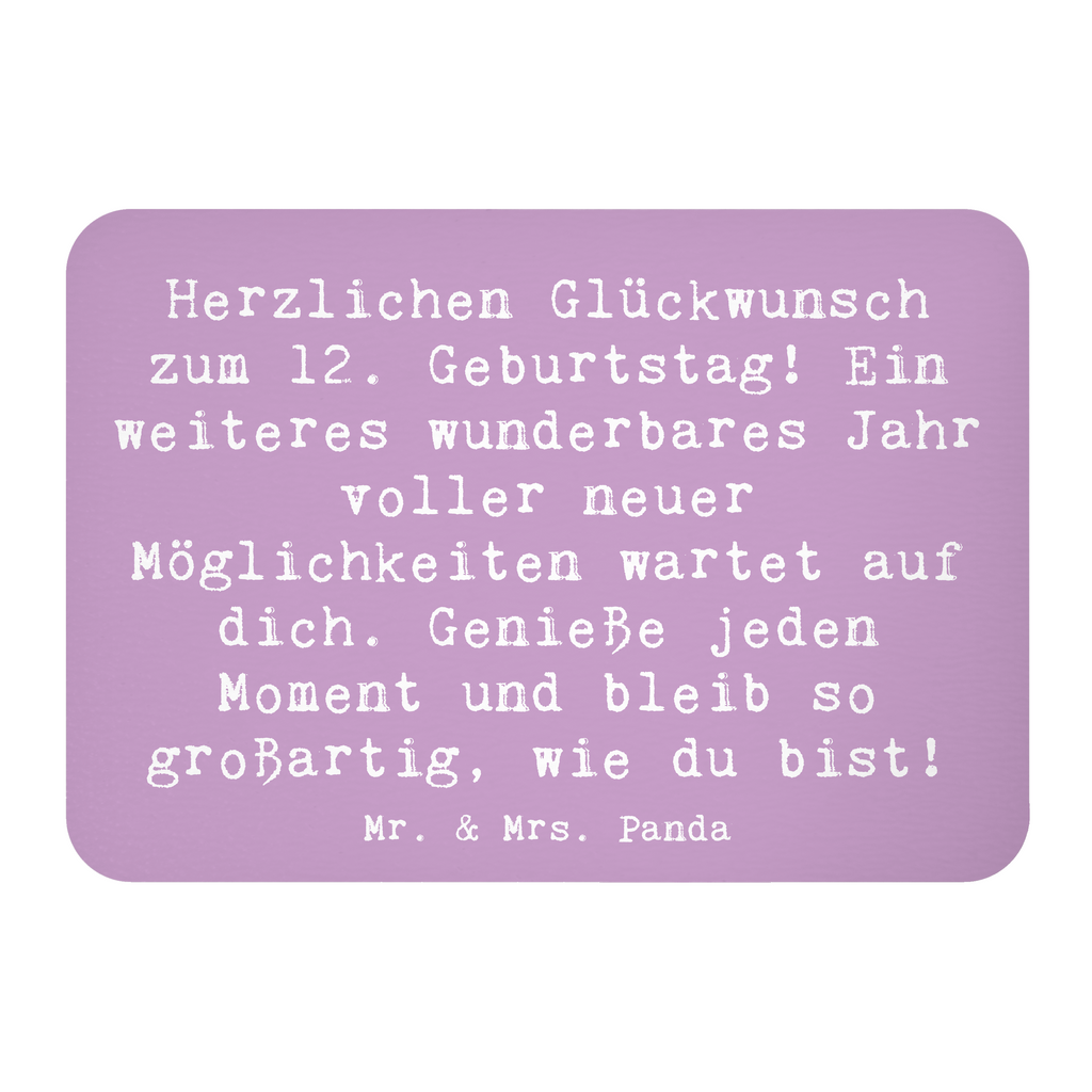 Magnet Spruch 12. Geburtstag Glück Kühlschrankmagnet, Pinnwandmagnet, Souvenir Magnet, Motivmagnete, Dekomagnet, Whiteboard Magnet, Notiz Magnet, Kühlschrank Dekoration, Geburtstag, Geburtstagsgeschenk, Geschenk