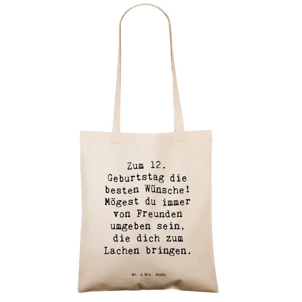 Tragetasche Spruch 12. Geburtstag Wünsche Beuteltasche, Beutel, Einkaufstasche, Jutebeutel, Stoffbeutel, Tasche, Shopper, Umhängetasche, Strandtasche, Schultertasche, Stofftasche, Tragetasche, Badetasche, Jutetasche, Einkaufstüte, Laptoptasche, Geburtstag, Geburtstagsgeschenk, Geschenk