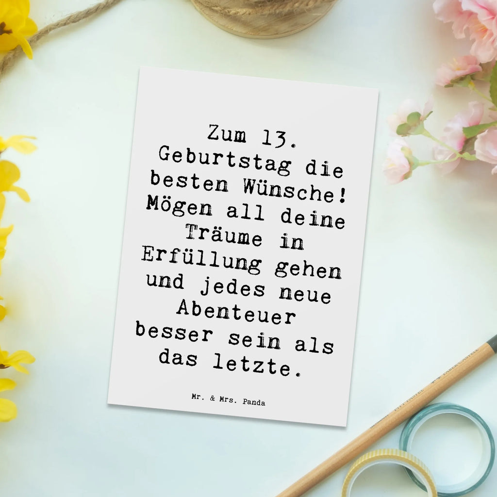 Postkarte Spruch 13. Geburtstag Wünsche Postkarte, Karte, Geschenkkarte, Grußkarte, Einladung, Ansichtskarte, Geburtstagskarte, Einladungskarte, Dankeskarte, Ansichtskarten, Einladung Geburtstag, Einladungskarten Geburtstag, Geburtstag, Geburtstagsgeschenk, Geschenk