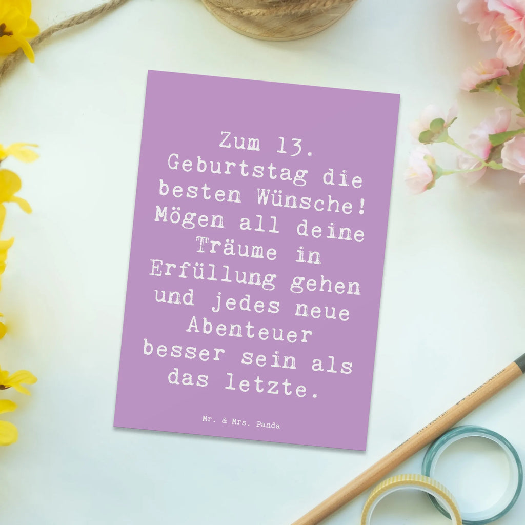 Postkarte Spruch 13. Geburtstag Wünsche Postkarte, Karte, Geschenkkarte, Grußkarte, Einladung, Ansichtskarte, Geburtstagskarte, Einladungskarte, Dankeskarte, Ansichtskarten, Einladung Geburtstag, Einladungskarten Geburtstag, Geburtstag, Geburtstagsgeschenk, Geschenk