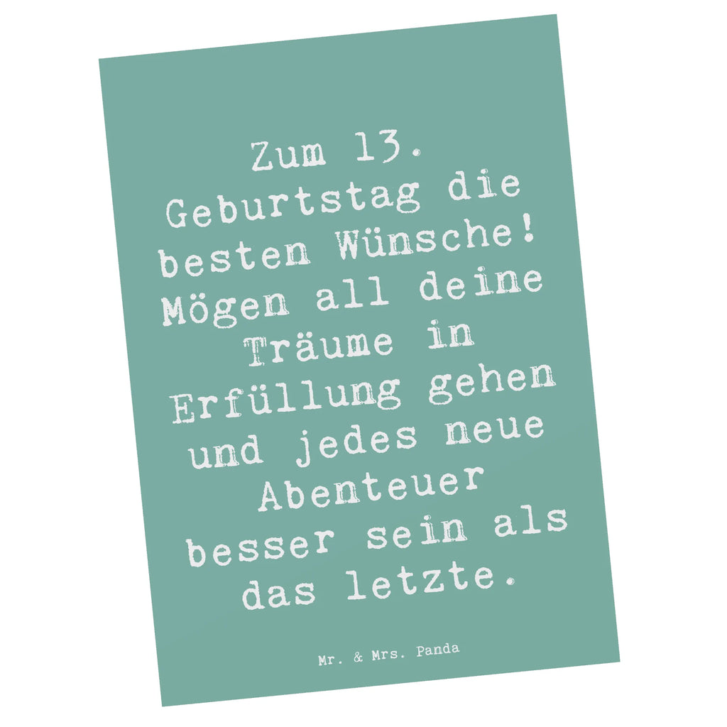 Postkarte Spruch 13. Geburtstag Wünsche Postkarte, Karte, Geschenkkarte, Grußkarte, Einladung, Ansichtskarte, Geburtstagskarte, Einladungskarte, Dankeskarte, Ansichtskarten, Einladung Geburtstag, Einladungskarten Geburtstag, Geburtstag, Geburtstagsgeschenk, Geschenk