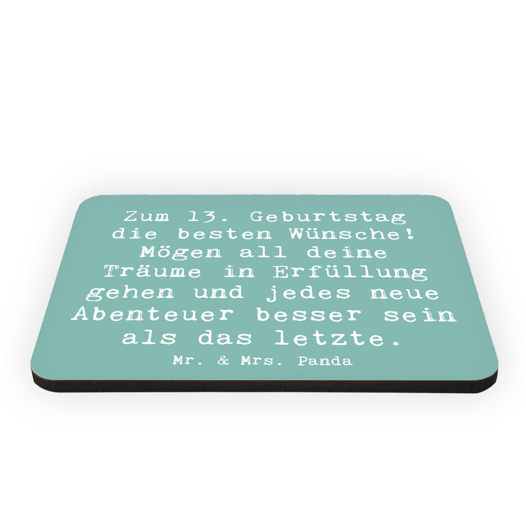 Magnet Spruch 13. Geburtstag Wünsche Kühlschrankmagnet, Pinnwandmagnet, Souvenir Magnet, Motivmagnete, Dekomagnet, Whiteboard Magnet, Notiz Magnet, Kühlschrank Dekoration, Geburtstag, Geburtstagsgeschenk, Geschenk