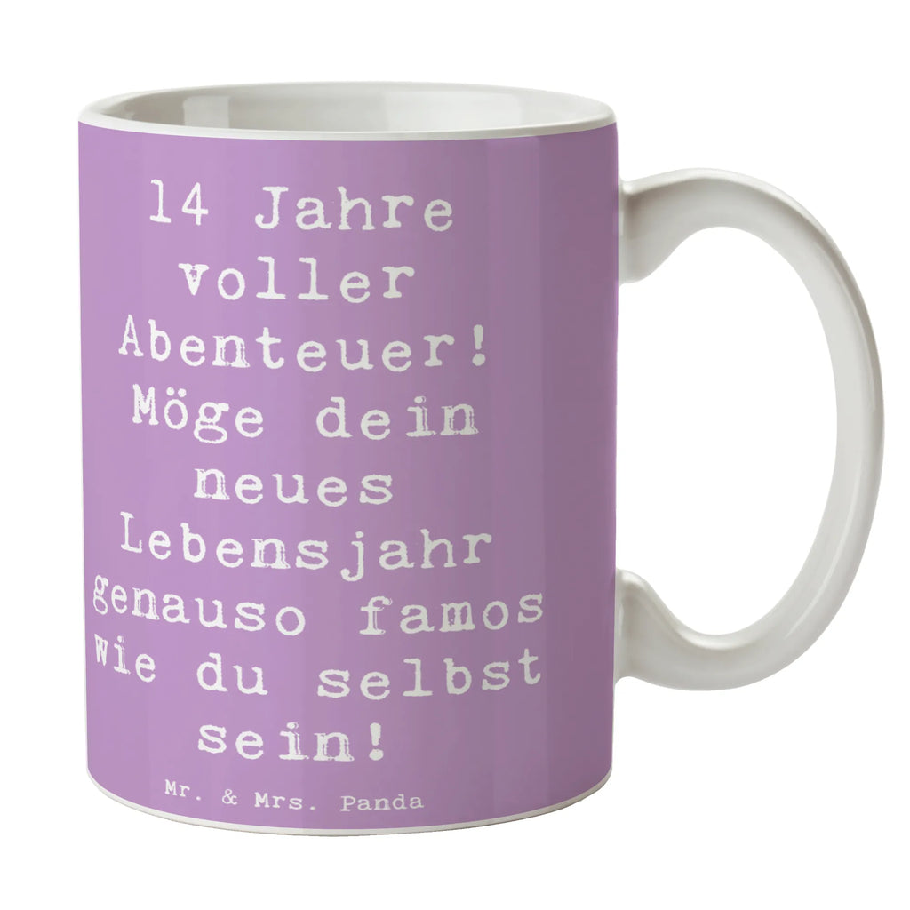 Tasse Spruch 14. Geburtstag Abenteuer Tasse, Kaffeetasse, Teetasse, Becher, Kaffeebecher, Teebecher, Keramiktasse, Porzellantasse, Büro Tasse, Geschenk Tasse, Tasse Sprüche, Tasse Motive, Kaffeetassen, Tasse bedrucken, Designer Tasse, Cappuccino Tassen, Schöne Teetassen, Geburtstag, Geburtstagsgeschenk, Geschenk