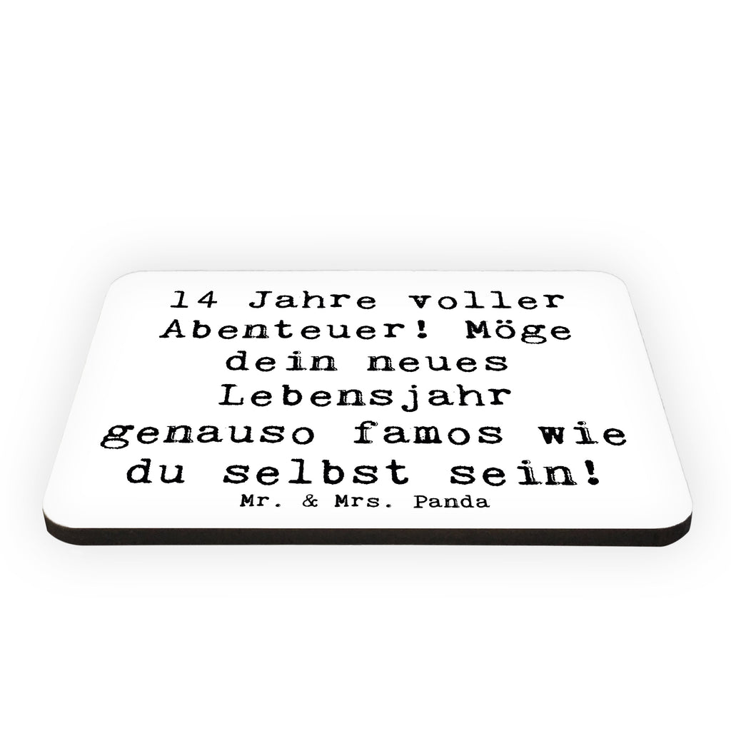 Magnet Spruch 14. Geburtstag Abenteuer Kühlschrankmagnet, Pinnwandmagnet, Souvenir Magnet, Motivmagnete, Dekomagnet, Whiteboard Magnet, Notiz Magnet, Kühlschrank Dekoration, Geburtstag, Geburtstagsgeschenk, Geschenk