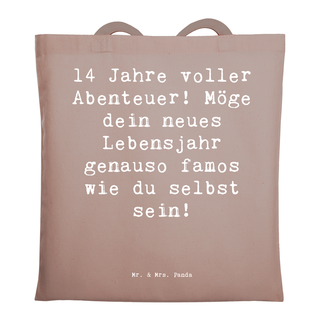 Tragetasche Spruch 14. Geburtstag Abenteuer Beuteltasche, Beutel, Einkaufstasche, Jutebeutel, Stoffbeutel, Tasche, Shopper, Umhängetasche, Strandtasche, Schultertasche, Stofftasche, Tragetasche, Badetasche, Jutetasche, Einkaufstüte, Laptoptasche, Geburtstag, Geburtstagsgeschenk, Geschenk