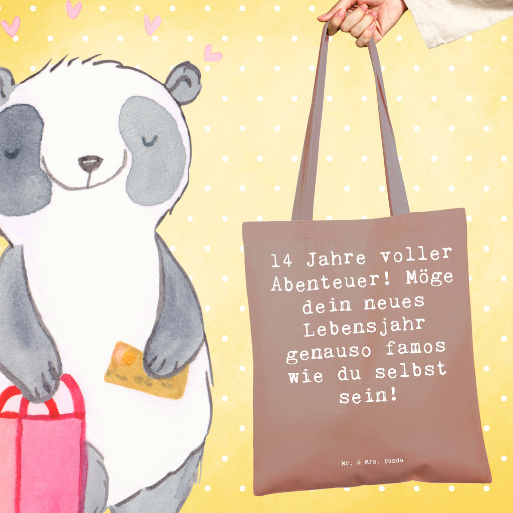 Tragetasche Spruch 14. Geburtstag Abenteuer Beuteltasche, Beutel, Einkaufstasche, Jutebeutel, Stoffbeutel, Tasche, Shopper, Umhängetasche, Strandtasche, Schultertasche, Stofftasche, Tragetasche, Badetasche, Jutetasche, Einkaufstüte, Laptoptasche, Geburtstag, Geburtstagsgeschenk, Geschenk