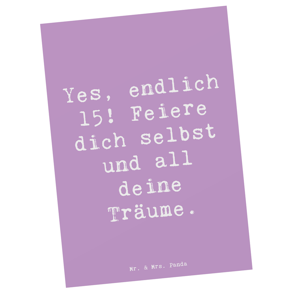 Postkarte Spruch 15. Geburtstag Freude Postkarte, Karte, Geschenkkarte, Grußkarte, Einladung, Ansichtskarte, Geburtstagskarte, Einladungskarte, Dankeskarte, Ansichtskarten, Einladung Geburtstag, Einladungskarten Geburtstag, Geburtstag, Geburtstagsgeschenk, Geschenk