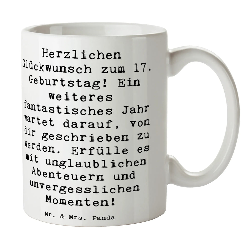 Tasse Spruch 17. Geburtstag Abenteuer Tasse, Kaffeetasse, Teetasse, Becher, Kaffeebecher, Teebecher, Keramiktasse, Porzellantasse, Büro Tasse, Geschenk Tasse, Tasse Sprüche, Tasse Motive, Kaffeetassen, Tasse bedrucken, Designer Tasse, Cappuccino Tassen, Schöne Teetassen, Geburtstag, Geburtstagsgeschenk, Geschenk