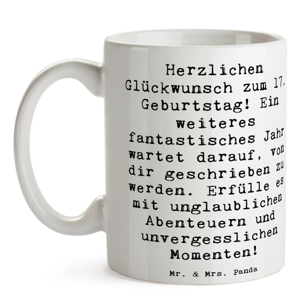 Tasse Spruch 17. Geburtstag Abenteuer Tasse, Kaffeetasse, Teetasse, Becher, Kaffeebecher, Teebecher, Keramiktasse, Porzellantasse, Büro Tasse, Geschenk Tasse, Tasse Sprüche, Tasse Motive, Kaffeetassen, Tasse bedrucken, Designer Tasse, Cappuccino Tassen, Schöne Teetassen, Geburtstag, Geburtstagsgeschenk, Geschenk