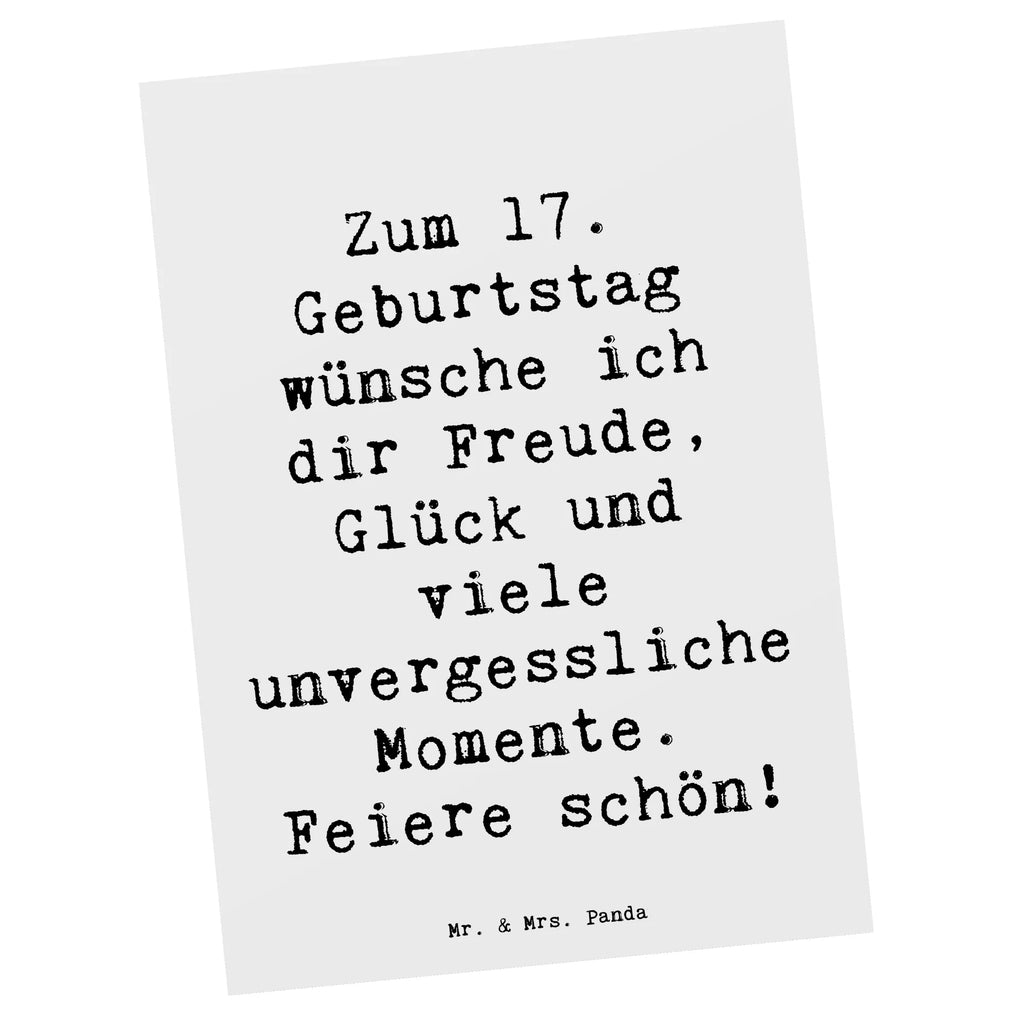 Postkarte Spruch 17. Geburtstag Postkarte, Karte, Geschenkkarte, Grußkarte, Einladung, Ansichtskarte, Geburtstagskarte, Einladungskarte, Dankeskarte, Ansichtskarten, Einladung Geburtstag, Einladungskarten Geburtstag, Geburtstag, Geburtstagsgeschenk, Geschenk