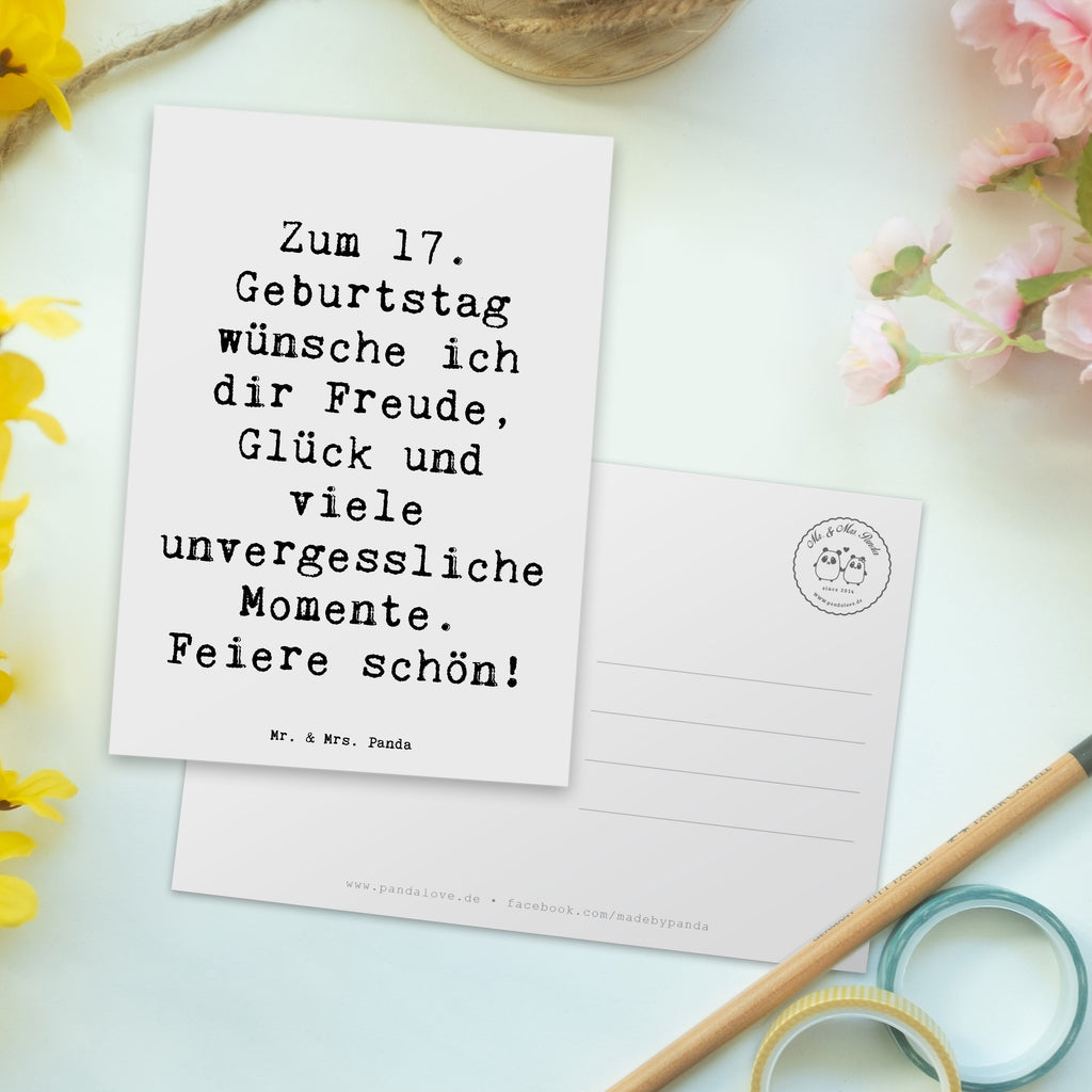 Postkarte Spruch 17. Geburtstag Postkarte, Karte, Geschenkkarte, Grußkarte, Einladung, Ansichtskarte, Geburtstagskarte, Einladungskarte, Dankeskarte, Ansichtskarten, Einladung Geburtstag, Einladungskarten Geburtstag, Geburtstag, Geburtstagsgeschenk, Geschenk