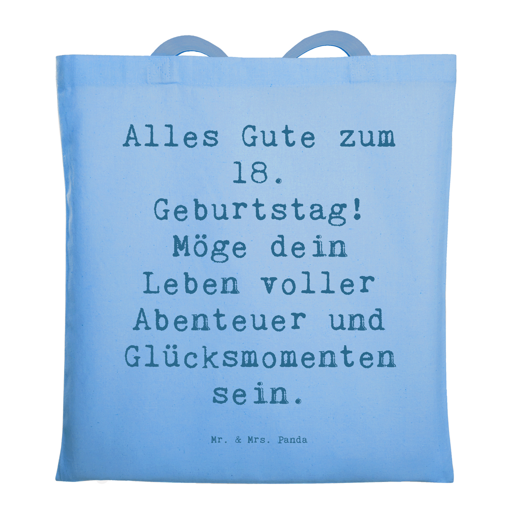 Tragetasche Spruch 18. Geburtstag Beuteltasche, Beutel, Einkaufstasche, Jutebeutel, Stoffbeutel, Tasche, Shopper, Umhängetasche, Strandtasche, Schultertasche, Stofftasche, Tragetasche, Badetasche, Jutetasche, Einkaufstüte, Laptoptasche, Geburtstag, Geburtstagsgeschenk, Geschenk