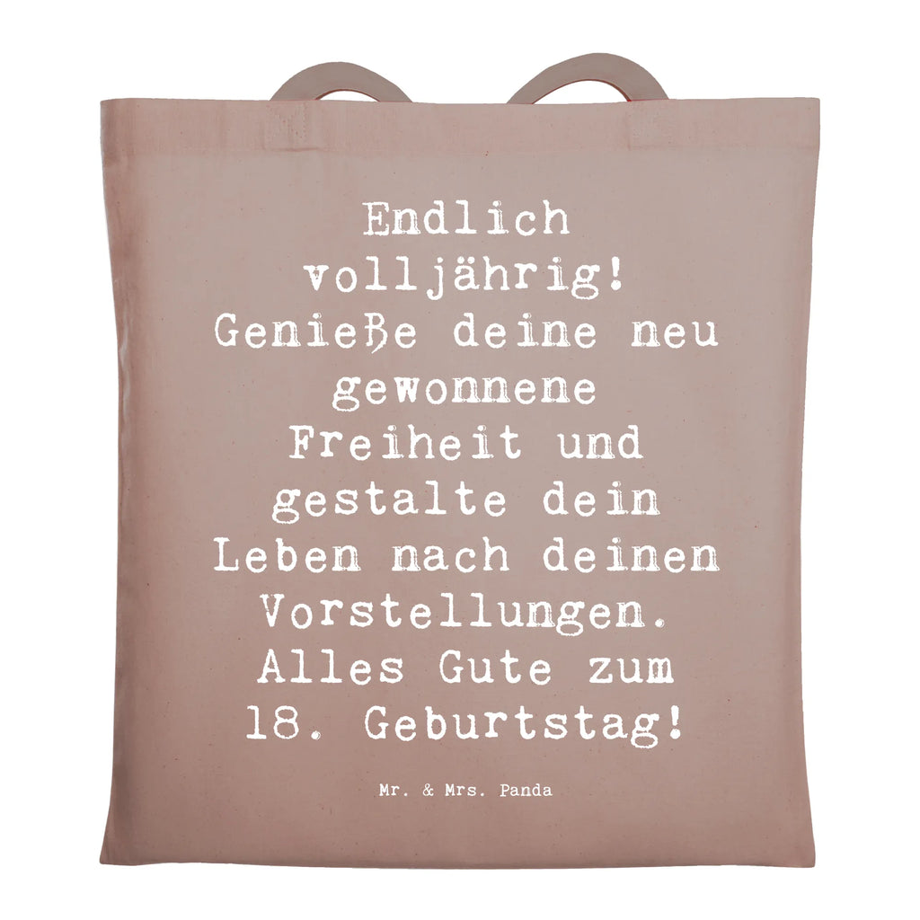 Tragetasche Spruch 18. Geburtstag Freiheit Beuteltasche, Beutel, Einkaufstasche, Jutebeutel, Stoffbeutel, Tasche, Shopper, Umhängetasche, Strandtasche, Schultertasche, Stofftasche, Tragetasche, Badetasche, Jutetasche, Einkaufstüte, Laptoptasche, Geburtstag, Geburtstagsgeschenk, Geschenk