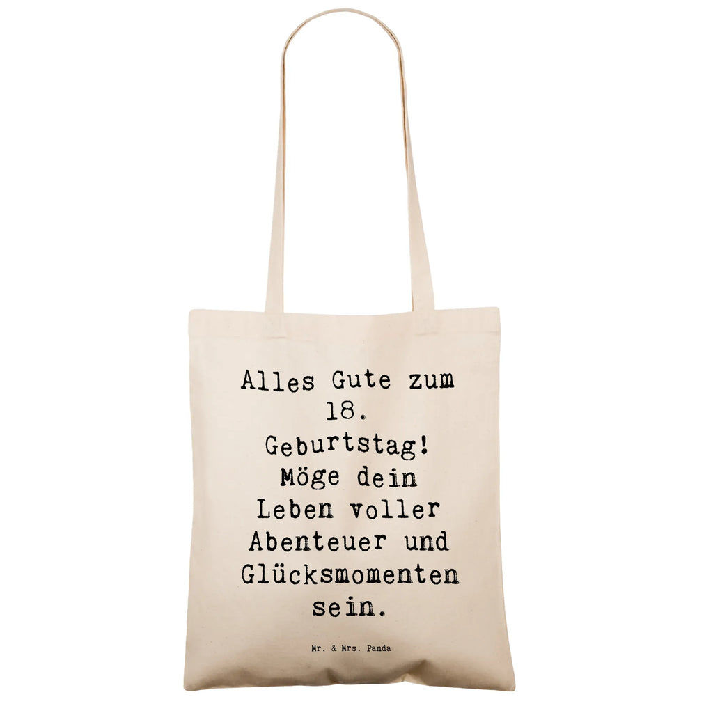 Tragetasche Spruch 18. Geburtstag Beuteltasche, Beutel, Einkaufstasche, Jutebeutel, Stoffbeutel, Tasche, Shopper, Umhängetasche, Strandtasche, Schultertasche, Stofftasche, Tragetasche, Badetasche, Jutetasche, Einkaufstüte, Laptoptasche, Geburtstag, Geburtstagsgeschenk, Geschenk