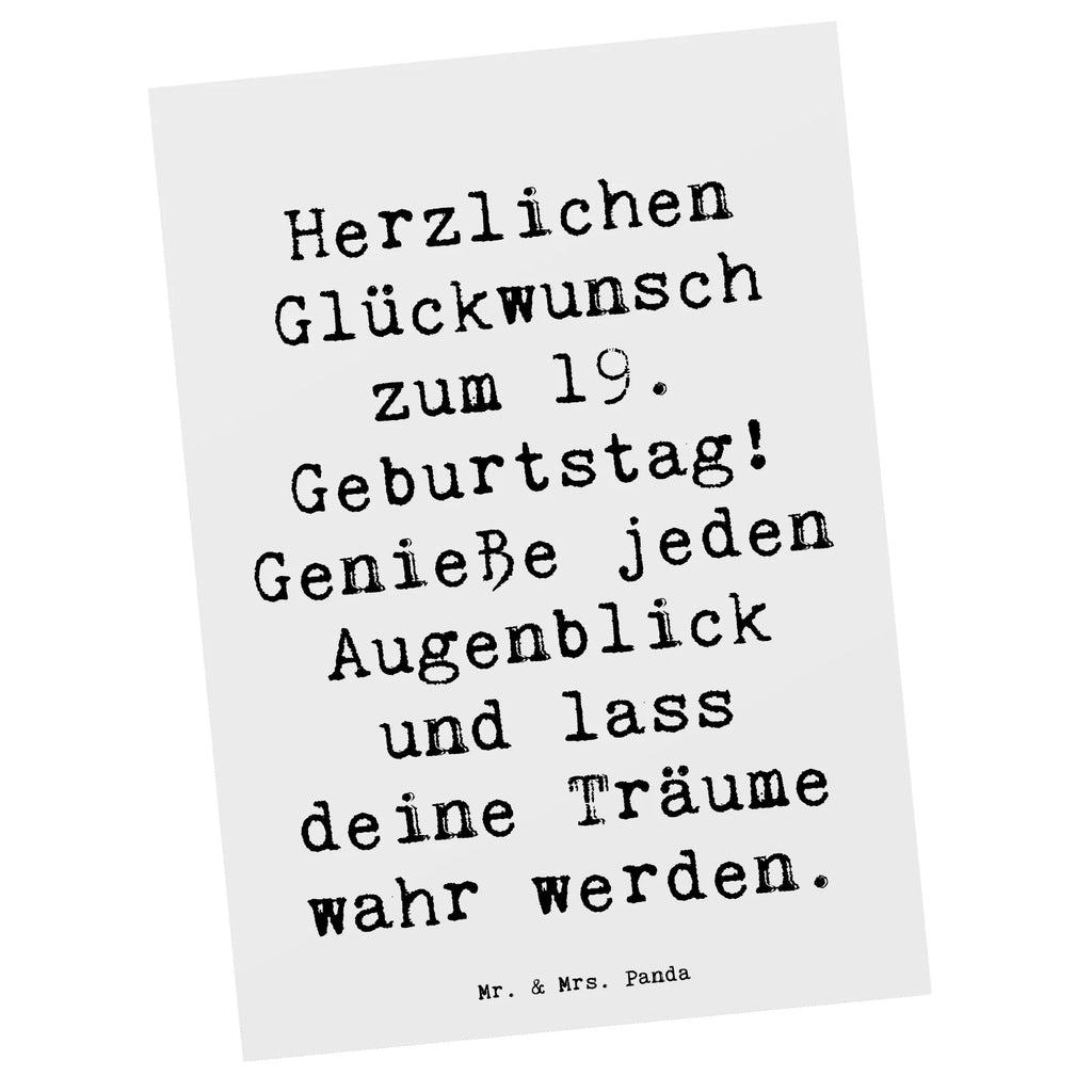 Postkarte Spruch 19. Geburtstag Freude Postkarte, Karte, Geschenkkarte, Grußkarte, Einladung, Ansichtskarte, Geburtstagskarte, Einladungskarte, Dankeskarte, Ansichtskarten, Einladung Geburtstag, Einladungskarten Geburtstag, Geburtstag, Geburtstagsgeschenk, Geschenk