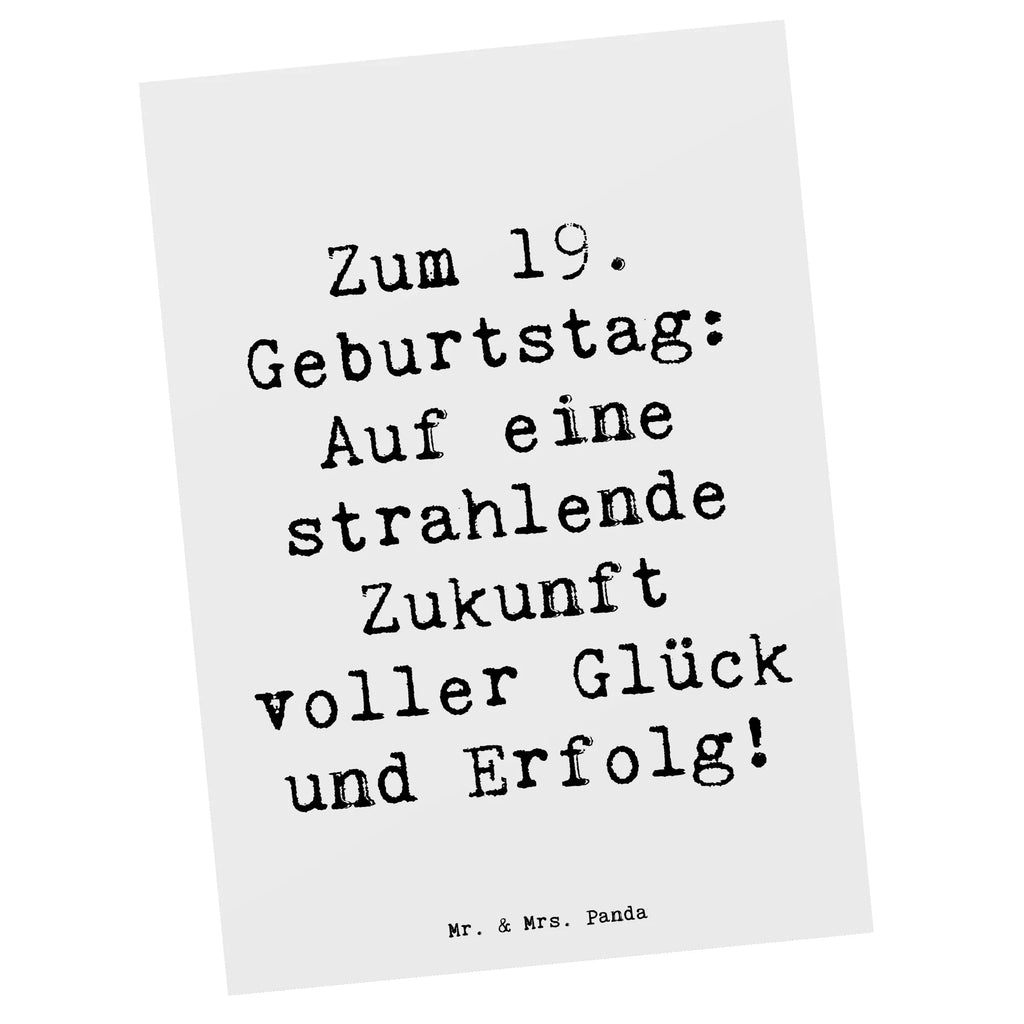 Postkarte Spruch 19. Geburtstag Zukunft Postkarte, Karte, Geschenkkarte, Grußkarte, Einladung, Ansichtskarte, Geburtstagskarte, Einladungskarte, Dankeskarte, Ansichtskarten, Einladung Geburtstag, Einladungskarten Geburtstag, Geburtstag, Geburtstagsgeschenk, Geschenk