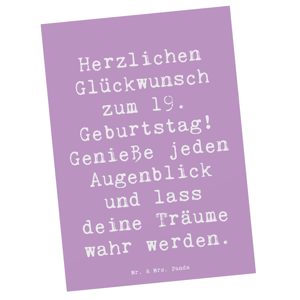 Postkarte Spruch 19. Geburtstag Freude Postkarte, Karte, Geschenkkarte, Grußkarte, Einladung, Ansichtskarte, Geburtstagskarte, Einladungskarte, Dankeskarte, Ansichtskarten, Einladung Geburtstag, Einladungskarten Geburtstag, Geburtstag, Geburtstagsgeschenk, Geschenk