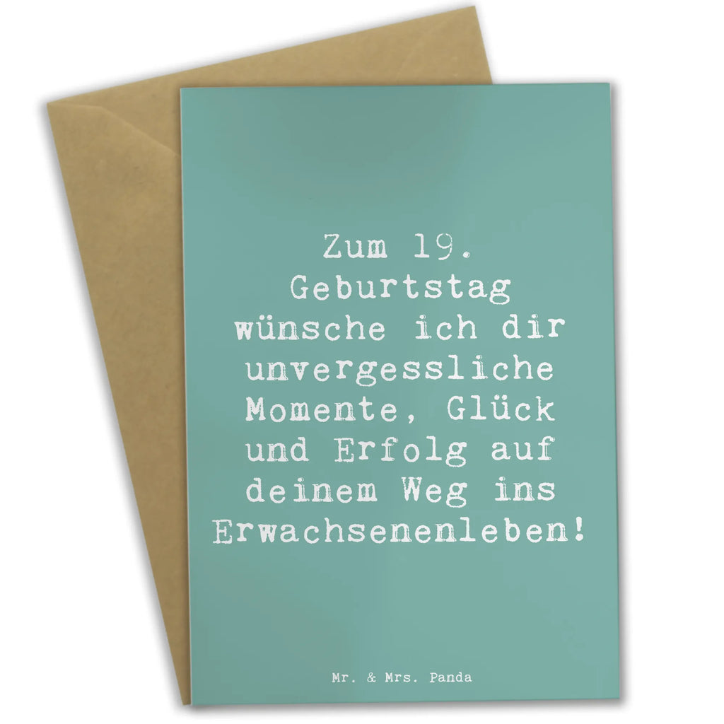 Grußkarte Spruch 19. Geburtstag Wünsche Grußkarte, Klappkarte, Einladungskarte, Glückwunschkarte, Hochzeitskarte, Geburtstagskarte, Karte, Ansichtskarten, Geburtstag, Geburtstagsgeschenk, Geschenk