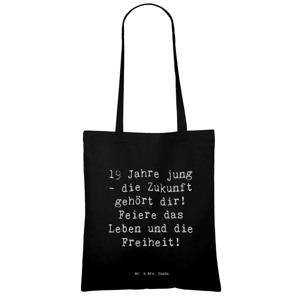 Tragetasche Spruch 19. Geburtstag Beuteltasche, Beutel, Einkaufstasche, Jutebeutel, Stoffbeutel, Tasche, Shopper, Umhängetasche, Strandtasche, Schultertasche, Stofftasche, Tragetasche, Badetasche, Jutetasche, Einkaufstüte, Laptoptasche, Geburtstag, Geburtstagsgeschenk, Geschenk