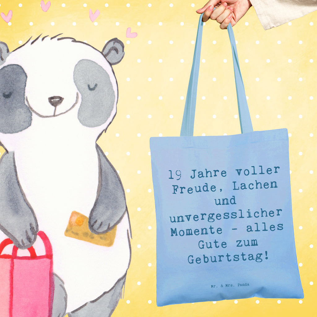 Tragetasche Spruch 19. Geburtstag Freude Beuteltasche, Beutel, Einkaufstasche, Jutebeutel, Stoffbeutel, Tasche, Shopper, Umhängetasche, Strandtasche, Schultertasche, Stofftasche, Tragetasche, Badetasche, Jutetasche, Einkaufstüte, Laptoptasche, Geburtstag, Geburtstagsgeschenk, Geschenk