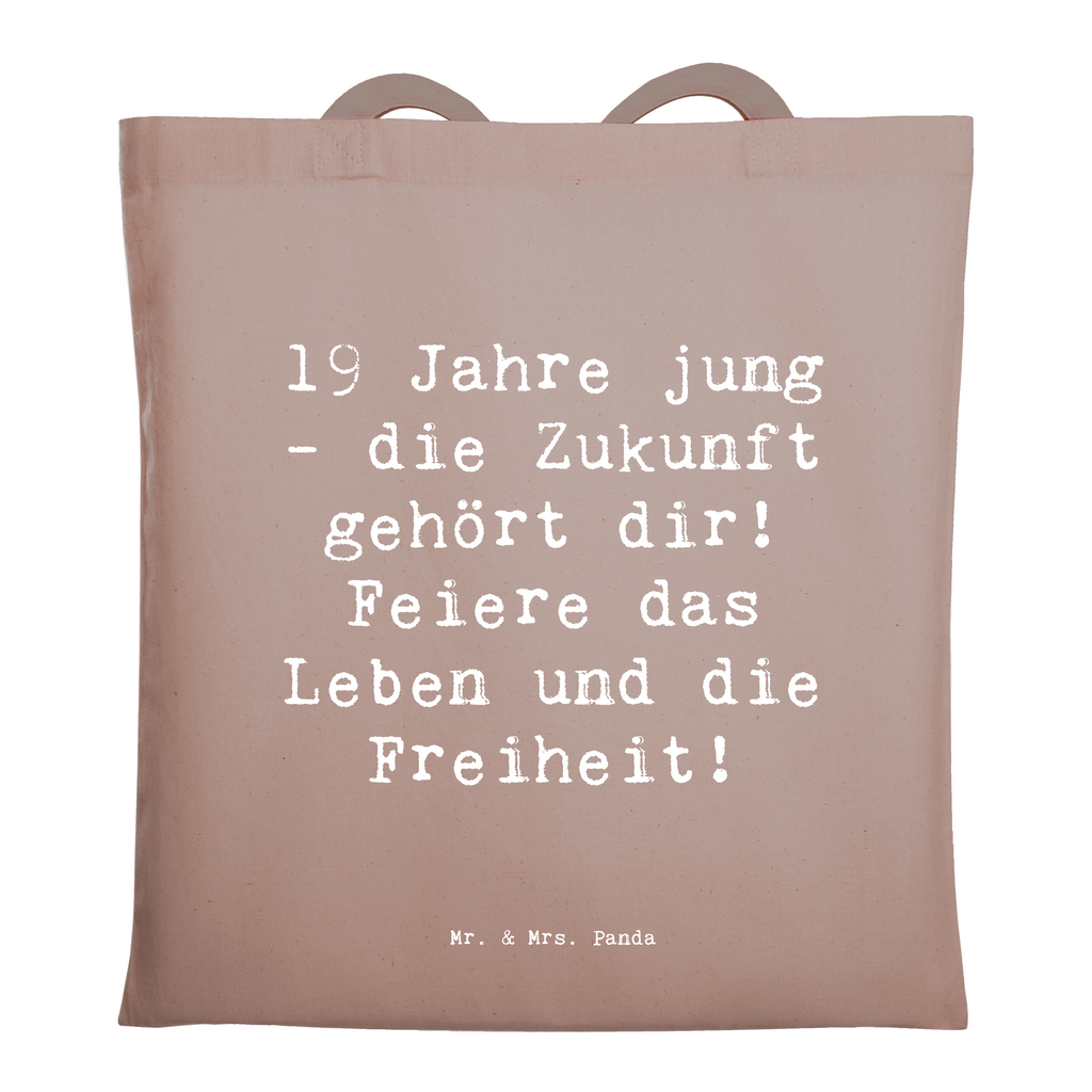 Tragetasche Spruch 19. Geburtstag Beuteltasche, Beutel, Einkaufstasche, Jutebeutel, Stoffbeutel, Tasche, Shopper, Umhängetasche, Strandtasche, Schultertasche, Stofftasche, Tragetasche, Badetasche, Jutetasche, Einkaufstüte, Laptoptasche, Geburtstag, Geburtstagsgeschenk, Geschenk