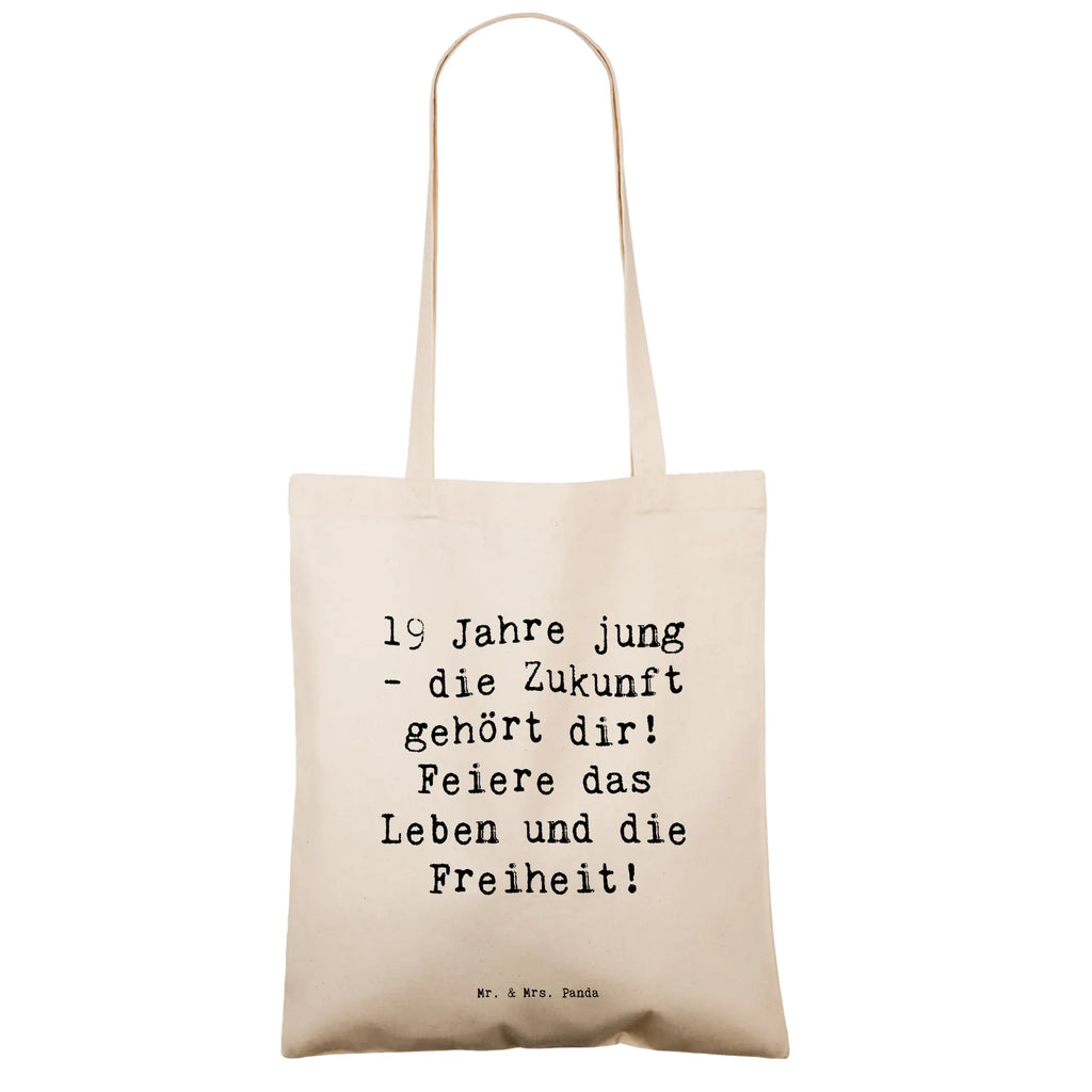 Tragetasche Spruch 19. Geburtstag Beuteltasche, Beutel, Einkaufstasche, Jutebeutel, Stoffbeutel, Tasche, Shopper, Umhängetasche, Strandtasche, Schultertasche, Stofftasche, Tragetasche, Badetasche, Jutetasche, Einkaufstüte, Laptoptasche, Geburtstag, Geburtstagsgeschenk, Geschenk