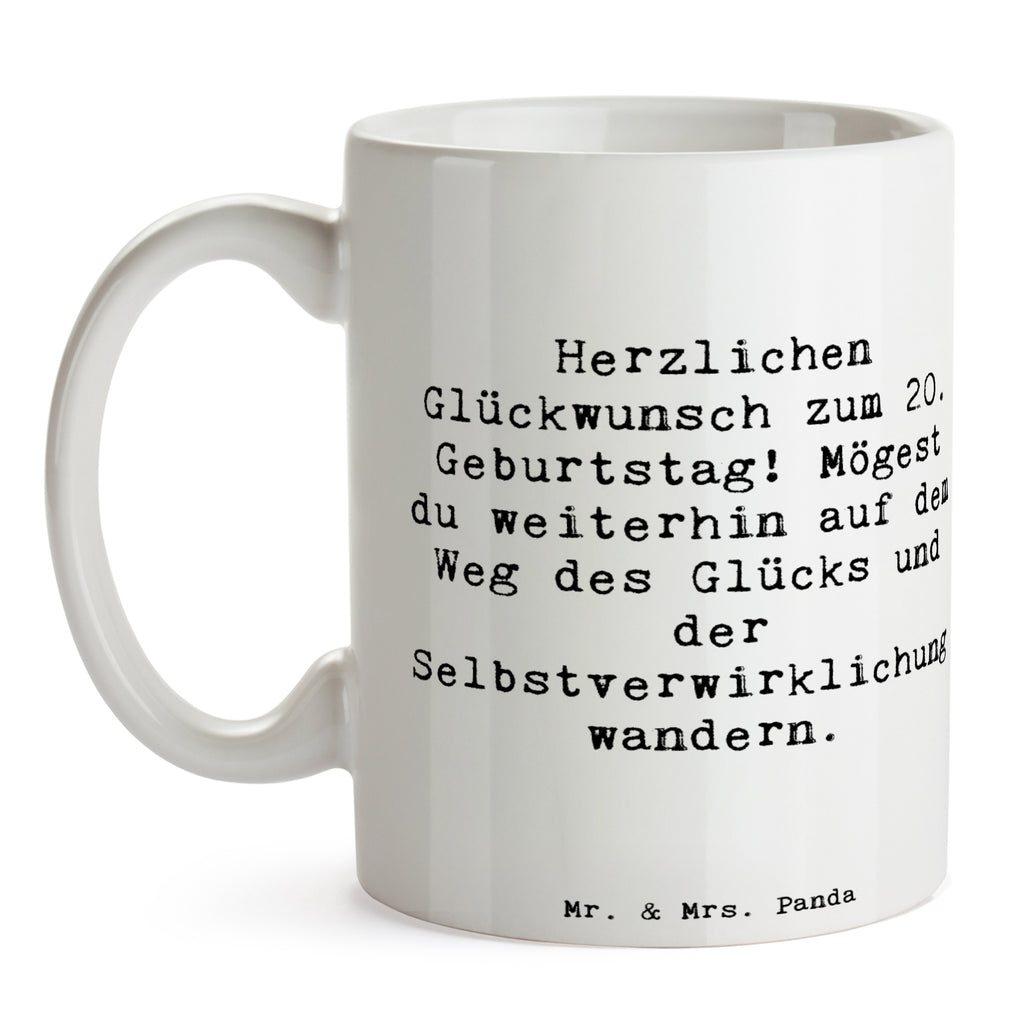 Tasse Spruch 20. Geburtstag Glückspfad Tasse, Kaffeetasse, Teetasse, Becher, Kaffeebecher, Teebecher, Keramiktasse, Porzellantasse, Büro Tasse, Geschenk Tasse, Tasse Sprüche, Tasse Motive, Kaffeetassen, Tasse bedrucken, Designer Tasse, Cappuccino Tassen, Schöne Teetassen, Geburtstag, Geburtstagsgeschenk, Geschenk