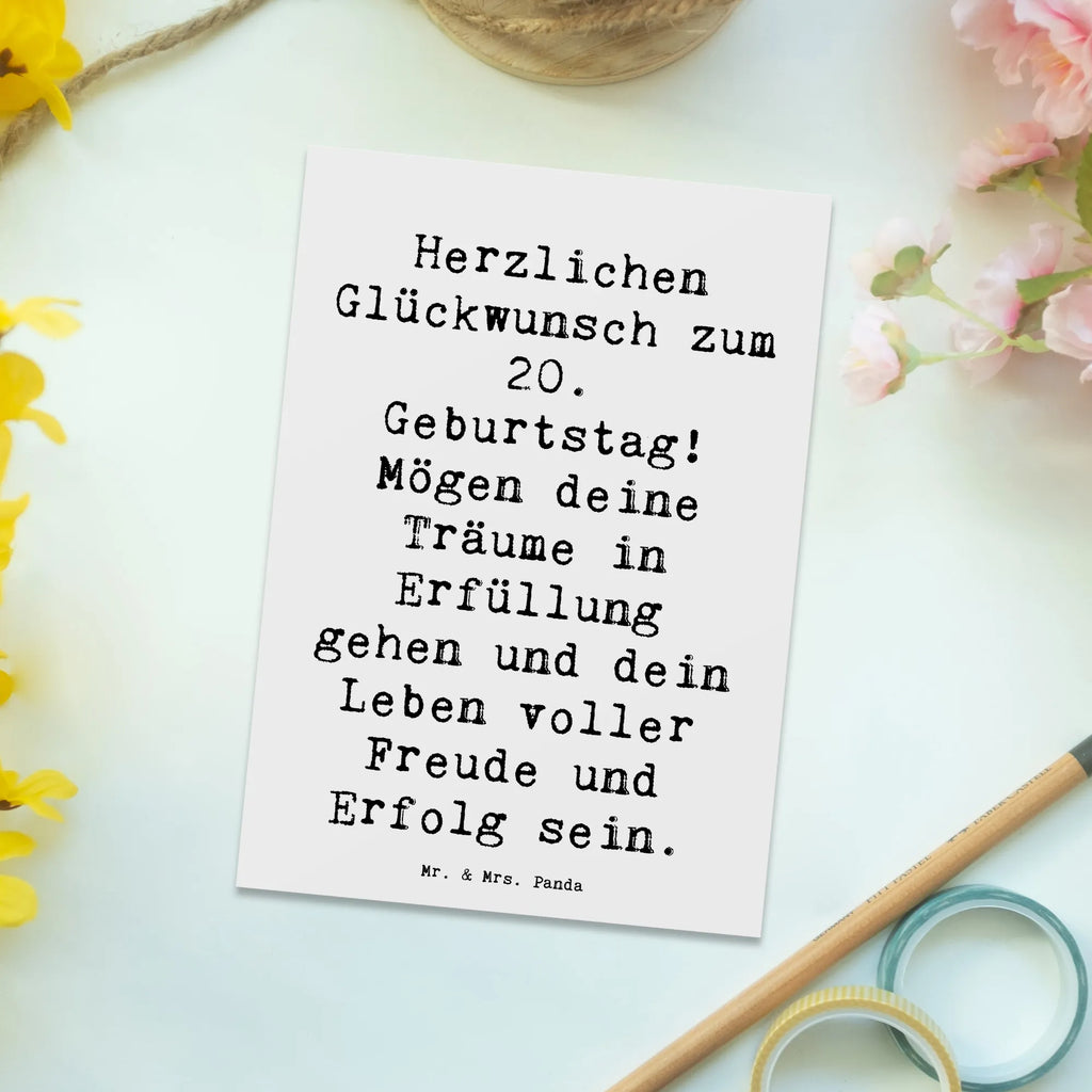 Postkarte Spruch 20. Geburtstag Postkarte, Karte, Geschenkkarte, Grußkarte, Einladung, Ansichtskarte, Geburtstagskarte, Einladungskarte, Dankeskarte, Ansichtskarten, Einladung Geburtstag, Einladungskarten Geburtstag, Geburtstag, Geburtstagsgeschenk, Geschenk