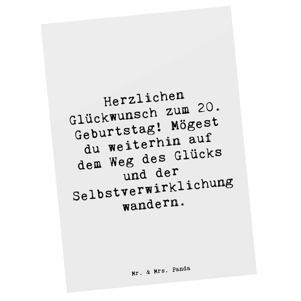 Postkarte Spruch 20. Geburtstag Glückspfad Postkarte, Karte, Geschenkkarte, Grußkarte, Einladung, Ansichtskarte, Geburtstagskarte, Einladungskarte, Dankeskarte, Ansichtskarten, Einladung Geburtstag, Einladungskarten Geburtstag, Geburtstag, Geburtstagsgeschenk, Geschenk