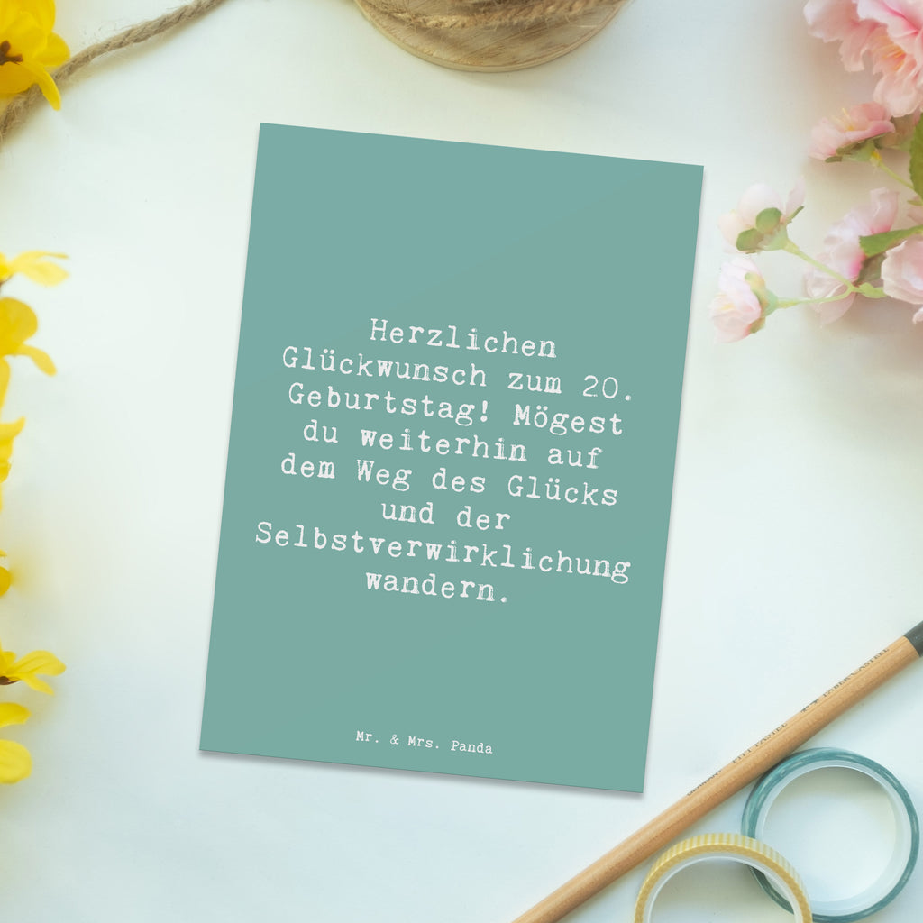 Postkarte Spruch 20. Geburtstag Glückspfad Postkarte, Karte, Geschenkkarte, Grußkarte, Einladung, Ansichtskarte, Geburtstagskarte, Einladungskarte, Dankeskarte, Ansichtskarten, Einladung Geburtstag, Einladungskarten Geburtstag, Geburtstag, Geburtstagsgeschenk, Geschenk