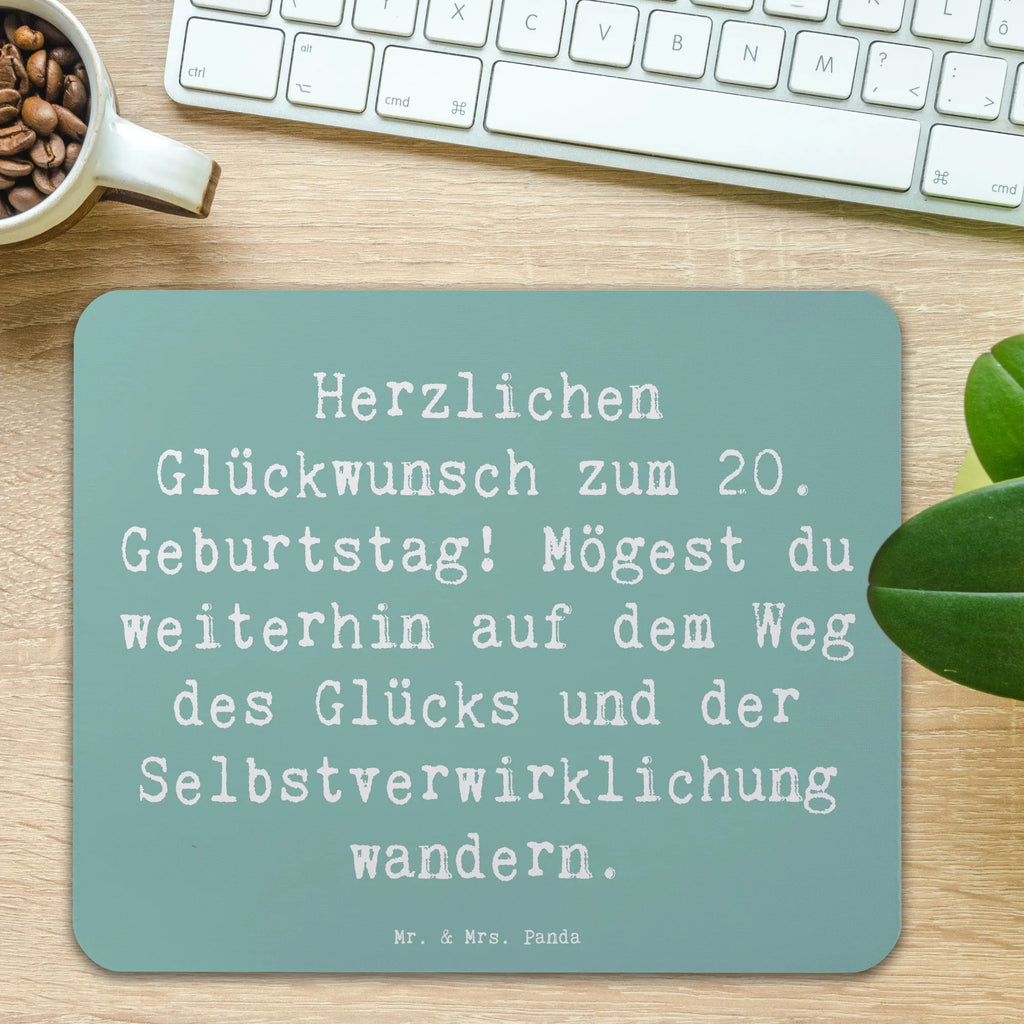 Mauspad Spruch 20. Geburtstag Glückspfad Mousepad, Computer zubehör, Büroausstattung, PC Zubehör, Arbeitszimmer, Mauspad, Einzigartiges Mauspad, Designer Mauspad, Mausunterlage, Mauspad Büro, Geburtstag, Geburtstagsgeschenk, Geschenk