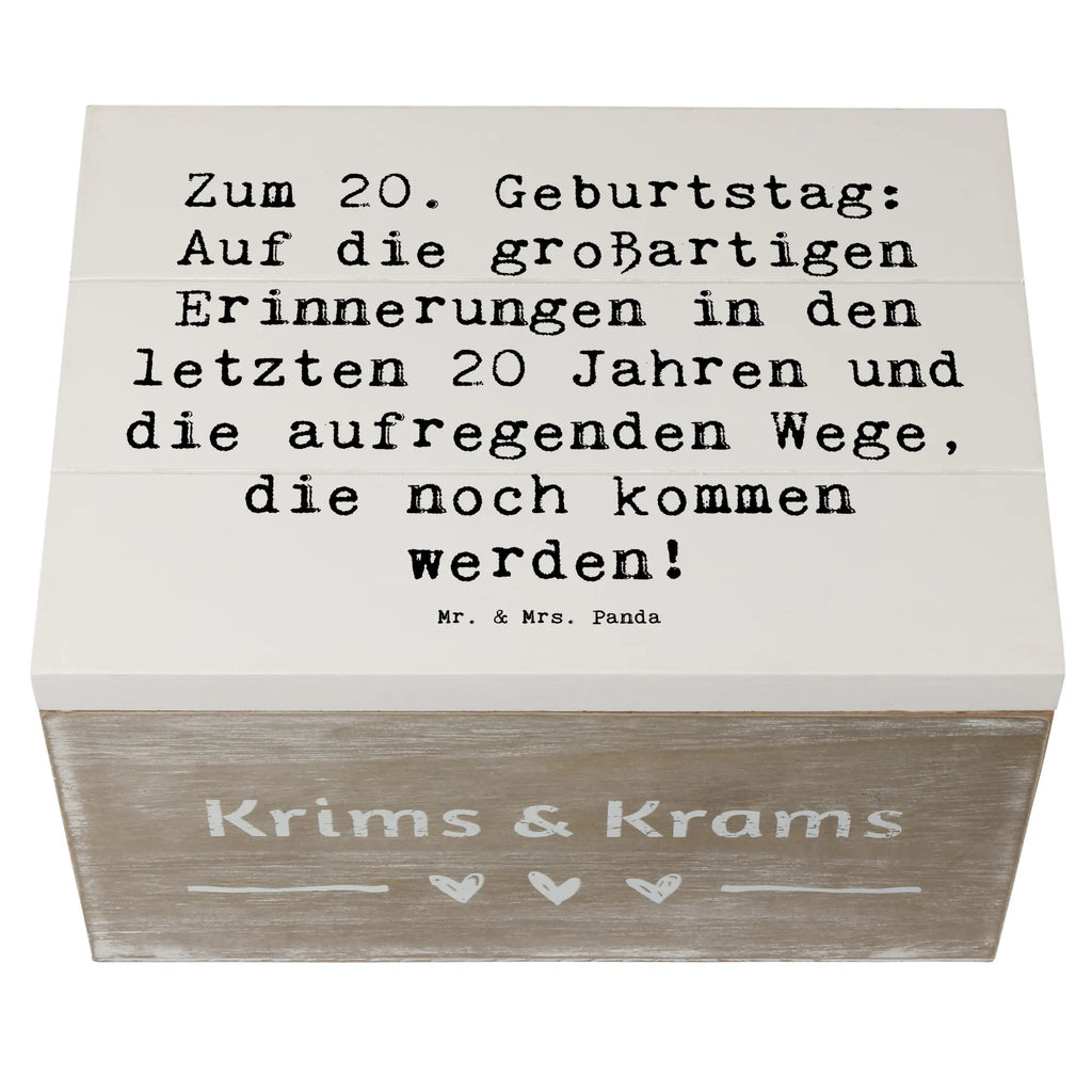 Holzkiste Spruch 20. Geburtstag Holzkiste, Kiste, Schatzkiste, Truhe, Schatulle, XXL, Erinnerungsbox, Erinnerungskiste, Dekokiste, Aufbewahrungsbox, Geschenkbox, Geschenkdose, Geburtstag, Geburtstagsgeschenk, Geschenk