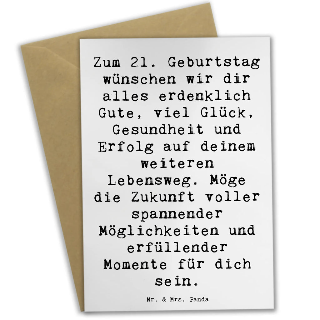 Grußkarte Spruch 21. Geburtstag Grußkarte, Klappkarte, Einladungskarte, Glückwunschkarte, Hochzeitskarte, Geburtstagskarte, Karte, Ansichtskarten, Geburtstag, Geburtstagsgeschenk, Geschenk