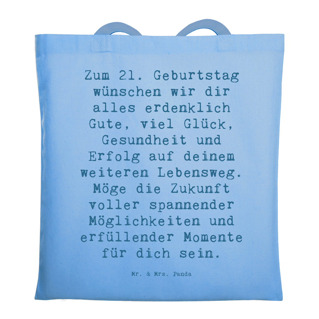 Tragetasche Spruch 21. Geburtstag Beuteltasche, Beutel, Einkaufstasche, Jutebeutel, Stoffbeutel, Tasche, Shopper, Umhängetasche, Strandtasche, Schultertasche, Stofftasche, Tragetasche, Badetasche, Jutetasche, Einkaufstüte, Laptoptasche, Geburtstag, Geburtstagsgeschenk, Geschenk