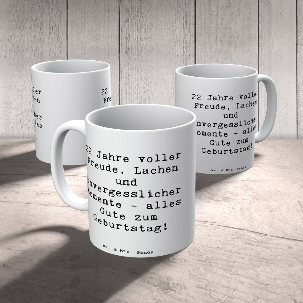 Tasse Spruch 22. Geburtstag Freude Tasse, Kaffeetasse, Teetasse, Becher, Kaffeebecher, Teebecher, Keramiktasse, Porzellantasse, Büro Tasse, Geschenk Tasse, Tasse Sprüche, Tasse Motive, Kaffeetassen, Tasse bedrucken, Designer Tasse, Cappuccino Tassen, Schöne Teetassen, Geburtstag, Geburtstagsgeschenk, Geschenk