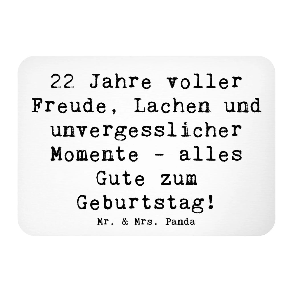 Magnet Spruch 22. Geburtstag Freude Kühlschrankmagnet, Pinnwandmagnet, Souvenir Magnet, Motivmagnete, Dekomagnet, Whiteboard Magnet, Notiz Magnet, Kühlschrank Dekoration, Geburtstag, Geburtstagsgeschenk, Geschenk