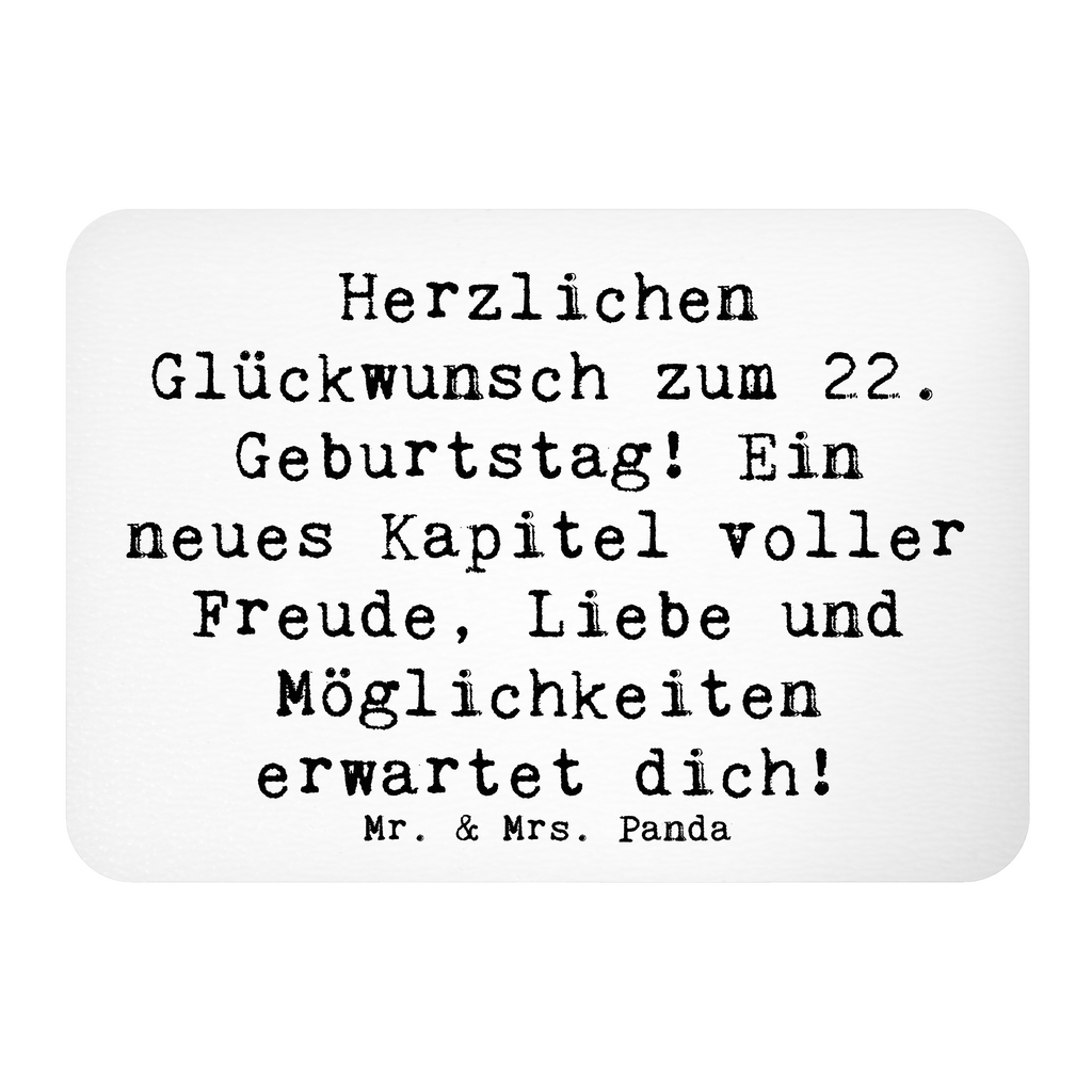 Magnet Spruch 22. Geburtstag Kühlschrankmagnet, Pinnwandmagnet, Souvenir Magnet, Motivmagnete, Dekomagnet, Whiteboard Magnet, Notiz Magnet, Kühlschrank Dekoration, Geburtstag, Geburtstagsgeschenk, Geschenk