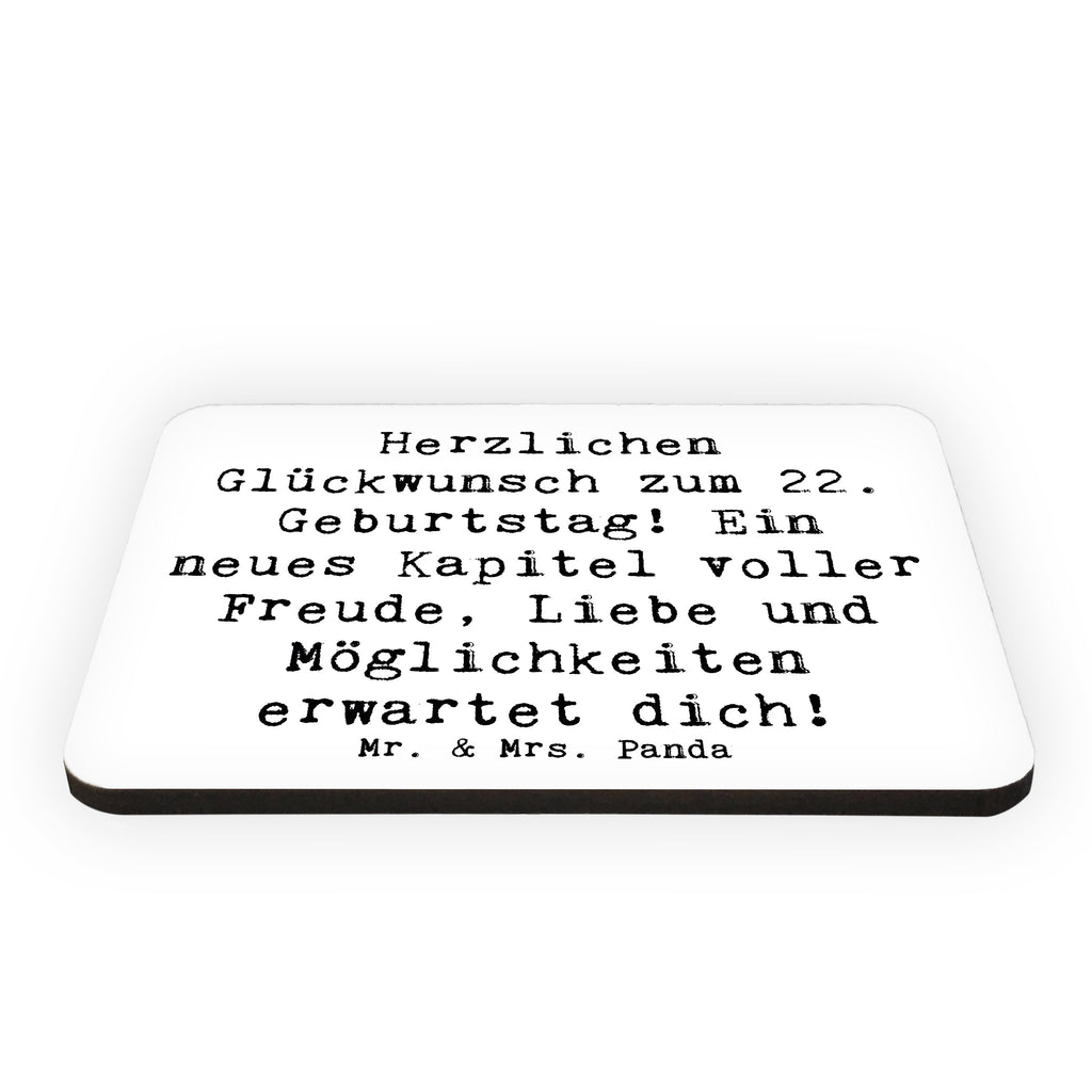 Magnet Spruch 22. Geburtstag Kühlschrankmagnet, Pinnwandmagnet, Souvenir Magnet, Motivmagnete, Dekomagnet, Whiteboard Magnet, Notiz Magnet, Kühlschrank Dekoration, Geburtstag, Geburtstagsgeschenk, Geschenk