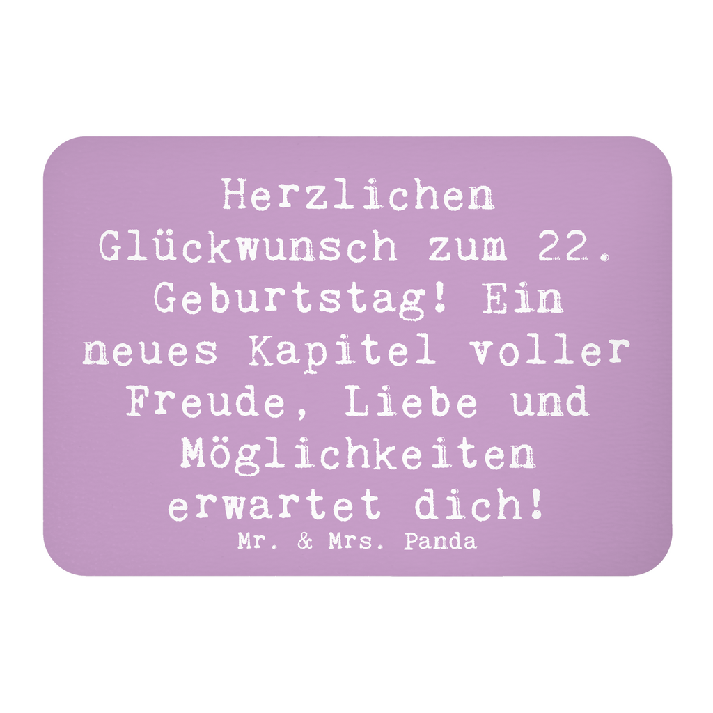 Magnet Spruch 22. Geburtstag Kühlschrankmagnet, Pinnwandmagnet, Souvenir Magnet, Motivmagnete, Dekomagnet, Whiteboard Magnet, Notiz Magnet, Kühlschrank Dekoration, Geburtstag, Geburtstagsgeschenk, Geschenk