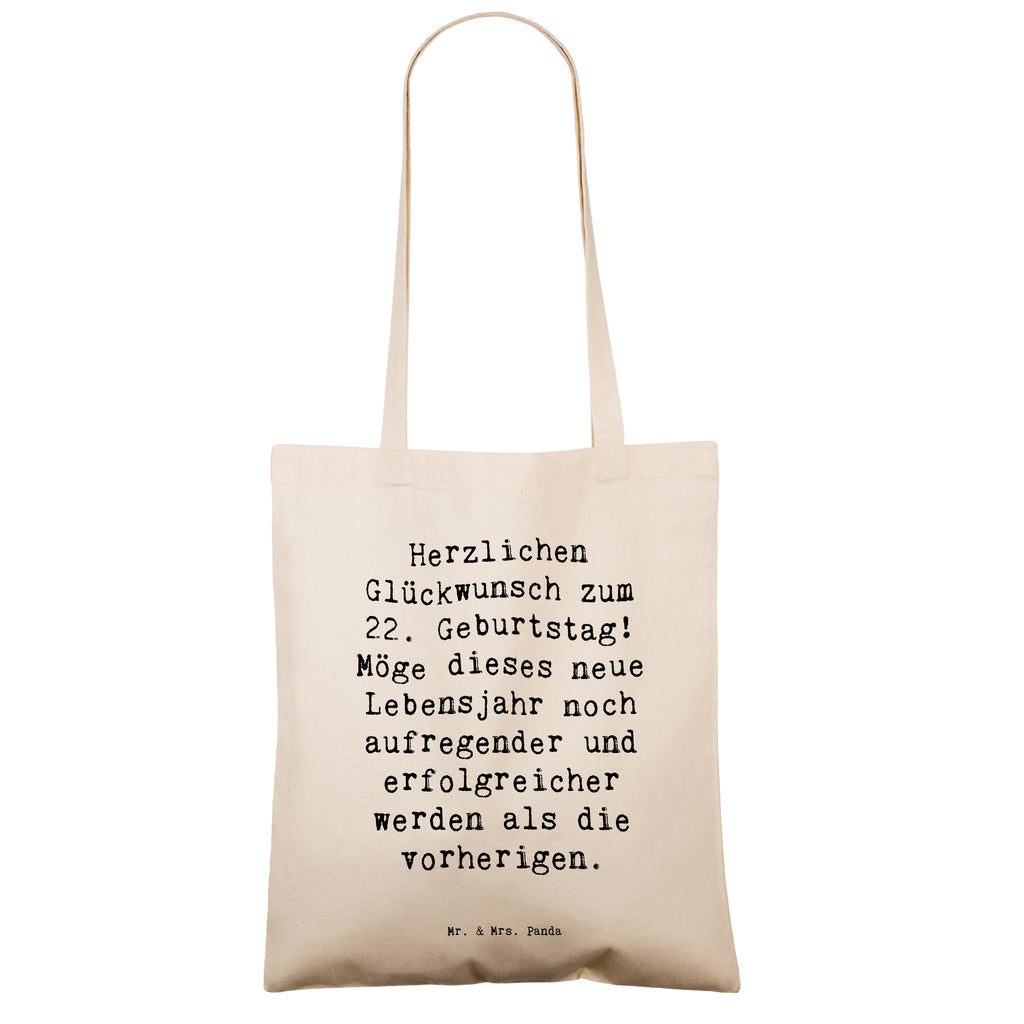 Tragetasche Spruch 22. Geburtstag Beuteltasche, Beutel, Einkaufstasche, Jutebeutel, Stoffbeutel, Tasche, Shopper, Umhängetasche, Strandtasche, Schultertasche, Stofftasche, Tragetasche, Badetasche, Jutetasche, Einkaufstüte, Laptoptasche, Geburtstag, Geburtstagsgeschenk, Geschenk