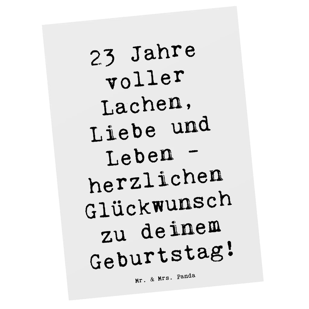 Postkarte Spruch 23. Geburtstag Postkarte, Karte, Geschenkkarte, Grußkarte, Einladung, Ansichtskarte, Geburtstagskarte, Einladungskarte, Dankeskarte, Ansichtskarten, Einladung Geburtstag, Einladungskarten Geburtstag, Geburtstag, Geburtstagsgeschenk, Geschenk