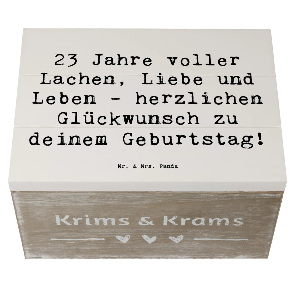 Holzkiste Spruch 23. Geburtstag Holzkiste, Kiste, Schatzkiste, Truhe, Schatulle, XXL, Erinnerungsbox, Erinnerungskiste, Dekokiste, Aufbewahrungsbox, Geschenkbox, Geschenkdose, Geburtstag, Geburtstagsgeschenk, Geschenk