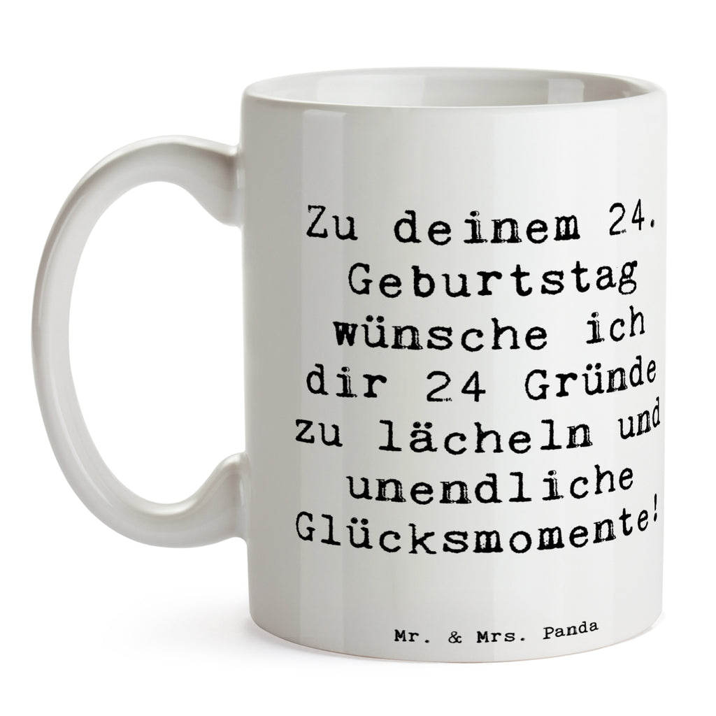 Tasse Spruch 24. Geburtstag Glück Tasse, Kaffeetasse, Teetasse, Becher, Kaffeebecher, Teebecher, Keramiktasse, Porzellantasse, Büro Tasse, Geschenk Tasse, Tasse Sprüche, Tasse Motive, Kaffeetassen, Tasse bedrucken, Designer Tasse, Cappuccino Tassen, Schöne Teetassen, Geburtstag, Geburtstagsgeschenk, Geschenk